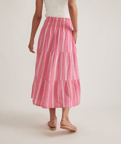 Corinne Double Cloth Maxi Skirt